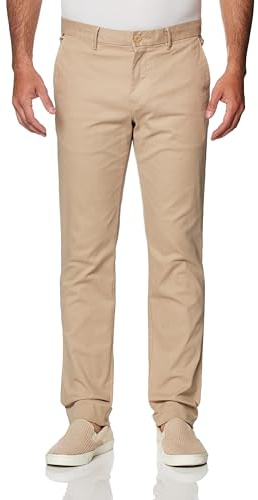 Tommy Hilfiger Pantalón Chino Hombre Bleecker Essential Twill Slim Fit, Beige (Beige), 28W/34L