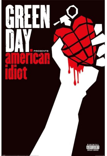 Pyramid International Green Day (American Idiot) Maxi Poster – Premium Quality 61cm x 91cm Wall Art for Bedroom, Office or Dorm – Great Gift for Fans & Collectors