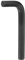 sourcing map Hex Key Wrench 17mm L-Shape Hexagon Metric Wrenches Chrome Vanadium Steel Repairing Tool for Home Repair, Black