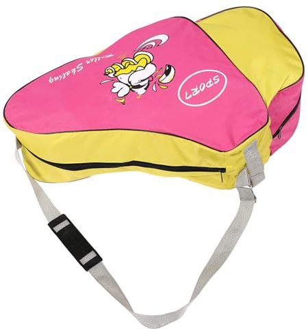 BESTonZON Mochila para Patinar Hombro Bolsa de Patinaje Bolsa de Patines Transporte para Patines Bolsas Skate en línea Oxford Rosa