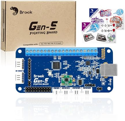 Brook Gaming GEN 5 Wired Fighting Board – Compatible with PS5, PS4, NS, NS2, and PC/Ultra-Low Latency & RGB Lighting Equipped (Exclusive Version)