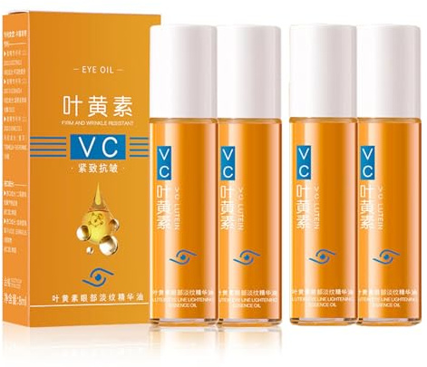 Ruy Vc lutein anti-rynk serumolja, lutein öga essence olja, Vc lutein anti-rynk olja, anti-aging ögonserum mot rynkor, ögonpåsar, svullnad och mörka ringar tar bort för all hud (2 st)