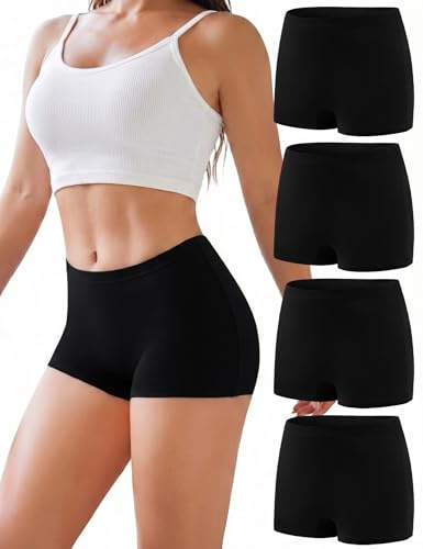 Briyat Shorty Femme Quotidienne, Ceinture Souple Et Extensible, Tissu Léger