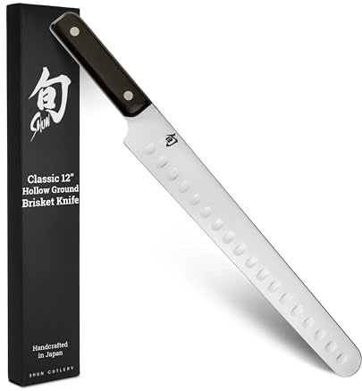 Shun Classic 12 Hollow Ground Brisket Knife w/Saya