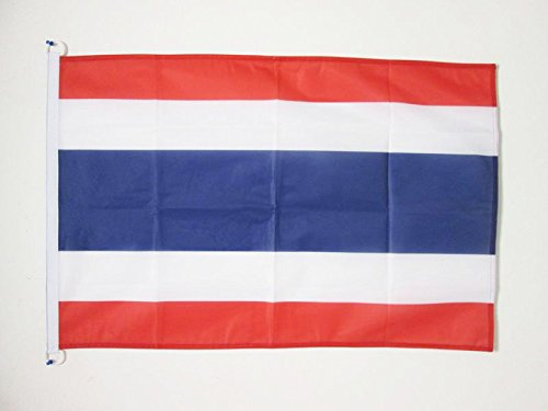 AZ FLAG Bandera Nautica de Tailandia 45x30 cm - Pabellón de Conveniencia Tailandésa 30 x 45 Cm, Bandera de Barco con anillas