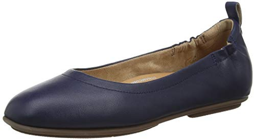 Fitflop Women's Allegro Closed Toe Ballet Flats Midnight Navy