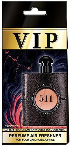 3 x Bildoft VIP-511 - Luftrenare för Bil och Lägenhet, Doftträd, Doftdispenser Lyx Parfym, Biltillbehör Inomhus