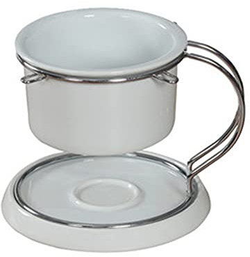 ChengBeautiful Olla De Fondue De Chocolate Fondue Pot Chocolate Fondue Pot Set con 2 Fondue Forks Fondue Fondue Set Sirve 1-2 Personas (Blanco) (Color : White, Size : 480ml)