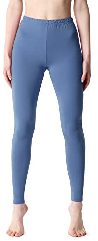 Bellivalini Damen Lange Leggings aus Viskose BLV50-203 (Jeans, M)