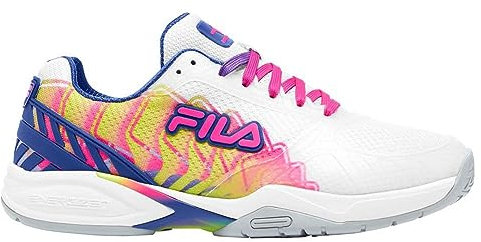 Fila Volley Zone Pickleball Schuhe Damen (Wht/Kopk/Mblu), White Head Mblu, 38 EU