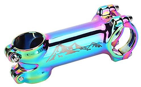 ANKROYU Fahrrad Vorbau Lenker Riser Verlängerung, Bunter Lenkervorbau Aus Aluminiumlegierung, Fahrrad Lenker Extender, Fahrradlenker Erhöhung, Leichter Mountainbike-Vorbau Für MTB, Rennrad(90MM)