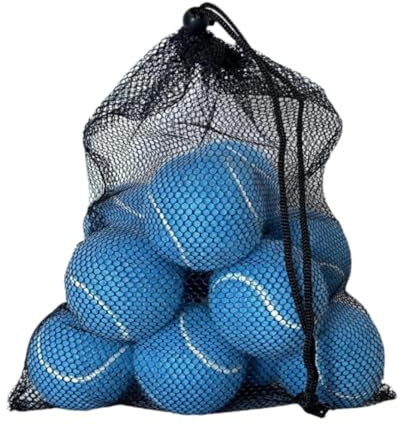 LOVIVER 12 Pelotas de Tenis, Pelotas de Juego de 2,52 de diámetro, Pelotas de Entrenamiento, Pelotas de práctica para Juegos, Deportes de Raqueta, Azul