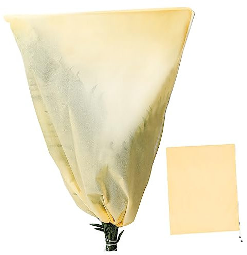 CIYODO Copertura Protettiva per Piante Inverno Sacchetto con Zip e Cordoncino Dimensioni Protezione Contro Neve e Freddo