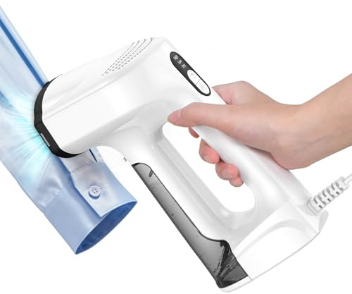 Sweepulire Vacuum Steamer for Clothes, 3500Pa Suction Handheld Clothes Steamer, 3 Modes, LED Display, Portable Travel Steamers for Clothes, Steaming & Ironing 2 In 1, 160ml Water Tank (for 110-120V)