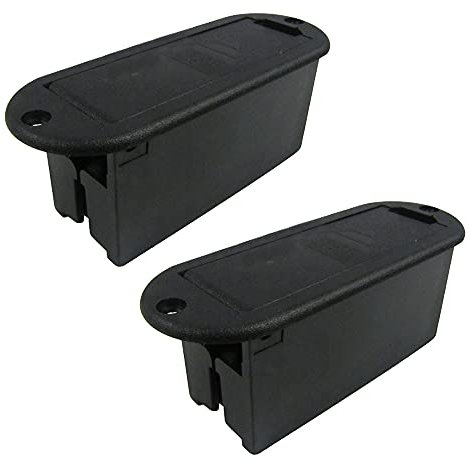9-V-Akku-Box, schwarz, Musikzubehör für aktive Gitarre, Bass, Tonabnehmer (2 Stück)