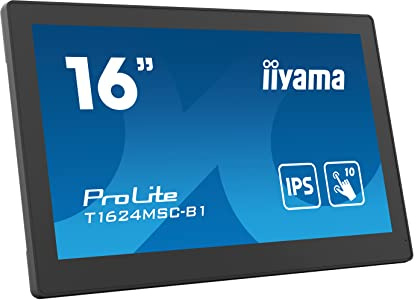 MONITOR PUBLIC IIYAMA 39.5CM (15,6) T1624MSC-B1 16:9 M-TOUCH HDMI+USB