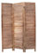 BIOMBO Raumteiler, 3 Paneele, aus hellem Holz, zur Aufteilung von Räumen im Haus (40 x 6 x 170)