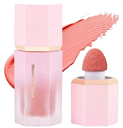 LOPHE Blush Stick, Mattes Leichtes und Atmungsaktives Liquid Blush Flüssig, Waterproof Rouge Beauty Wand, Natürliches Aussehen Long-Wearing Face Make Up Pen für Frauen (02#rose)