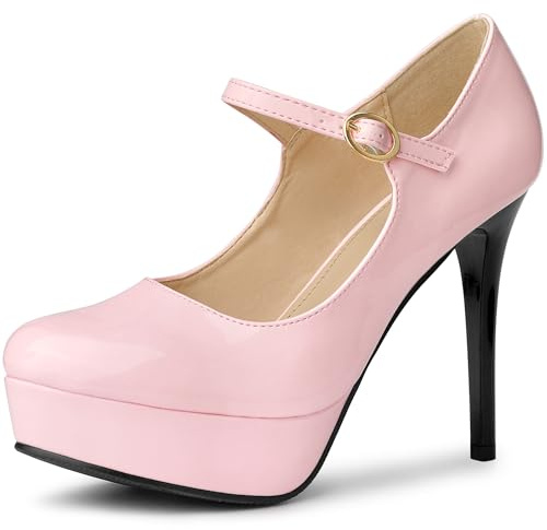 Allegra K Women's Platform Stiletto High Heel Pumps Pink 5 UK/Label Size 7 US