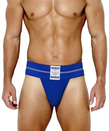Casey Kevin Jockstrap herrunderkläder suspension trosor atletisk sport stringtrosor, A4-blå, M