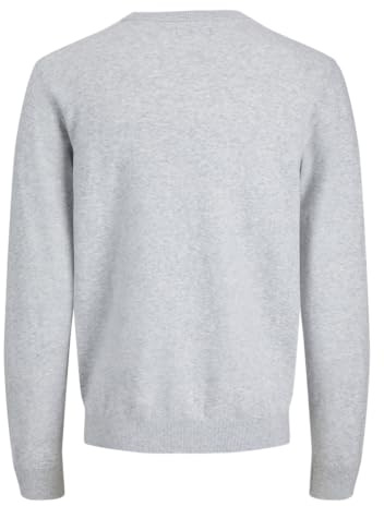 JACK & JONES Jjeperfect ull stickad crew neck Sn, Ljusgrå melange, L