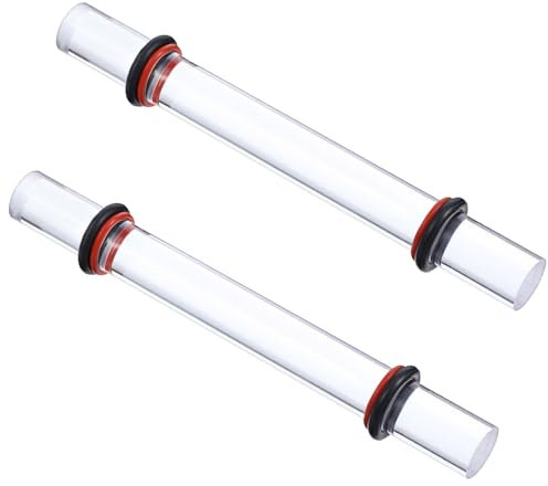 2 Stück Acryl-Ton-Roller Transparent Acryl Ton Roller Acryl Ton Walzen Ton Roller Polymer Clay Zubehör Zubehör Clay Tools für Heimwerker,Handgefertigtes Kunsthandwerk, Künstlerbedarf,Töpferwerkzeuge