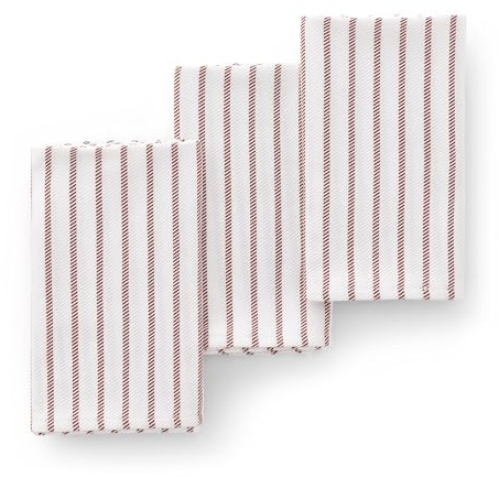 GAMUSI Paños de Cocina algodón, Paquete 3 Unidades, Trapos 45x70 cm Color Teja