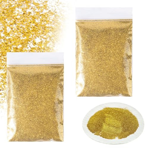 Aililong Set med glitterpulver, 100 g glitterpulver för nagelhantverk, med en glänsande effekt och universell applicering för alla ytor.