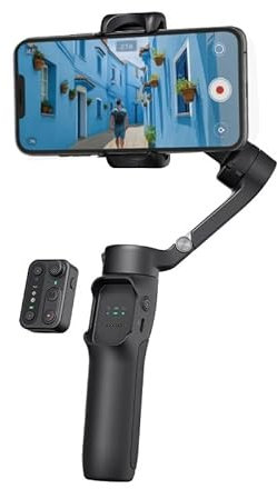 hohem iSteady X3 SE Smartphone Gimbal – 3-Achsen Stabilisator, leicht & faltbar, mit Fernbedienung & 11h Akku, ideal für Vlogging & Reisen, Schwarz