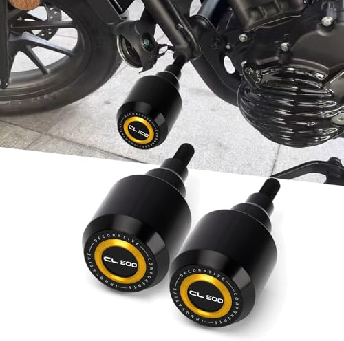 Super Vici Motorcykel fallskydd kompatibel med CL 500 2023 2024 2025+ antikollisions-fallskydd, fallkuddar, Crashpad cl500 tillbehör guld