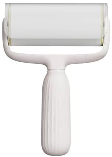 Rouleau à peluches déchirable, 10 rouleaux de papier collant, essuie-poussière, vêtements, poils d'animaux, dissolvant tapis, accessoires brosse nettoyage remplaçables pour VêTements,Cheveux(White)