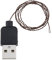 VGOL USB Stromkabel für DIY Leuchten Kompatibel Mit Lego, Dekorative Lampe, Draht Spielzeugzubehör, 5V 50 cm Schwarz