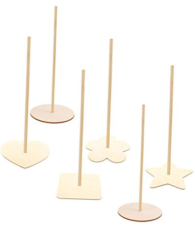 Cabilock 6st Donut-stand Donutstange Aus Holz Hochzeits-donut-halter Durchsichtiger Bagelhalter Donuthalter Aus Holz Kekshalter Regal Donut-partyzubehör Donut-rack Hölzern Bankett Bartheke