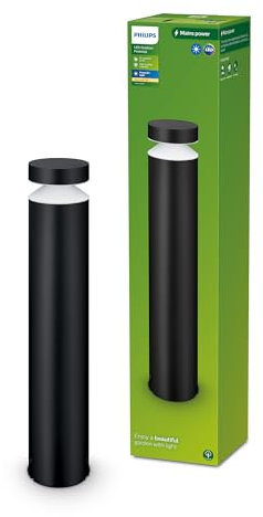 Philips Lighting: Luz para Iluminación Camino Laven, LED Exterior, 6W, 2700K luz branca cálida, negro, resistente a intemperie IP44
