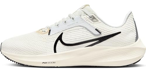 Nike Women's W Air Zoom Pegasus 40 Running Shoes, Sail Black Coconut Milk White, 8 UK