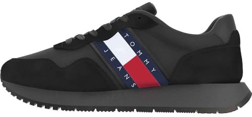 Tommy Jeans Tjm Modern Runner EM0EM01316, Zapatillas Hombre, Negro, 46 EU