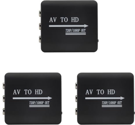 LYEAA RCA till HDMI-kompatibel adapter 1080P HD kompositomvandlare med USB-kabel för N64 PS1/2/3 Xbox One SNES