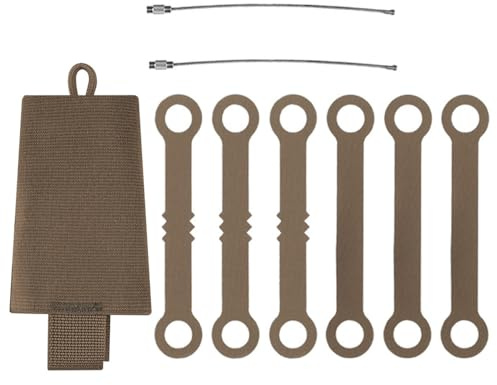 DONGKER Pochette pour Bâtons Lumineux,Supports de Lampes Chimiques Tactiques avec Corde de Suspension pour Camping,Pêche et la Chasse D'aventure en Plein Air