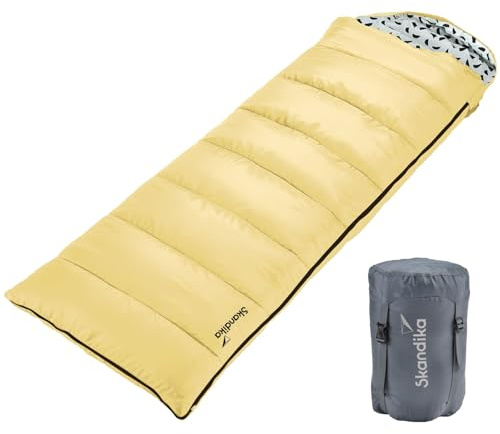 Skandika Tak sovsäck Iceland Single | sovsäck utomhus för vuxna, 3 årstider, 220 x 80 cm, kan användas som dubbel sovsäck, camping sovsäckar, sovsäck vuxna, kompakt och lätt