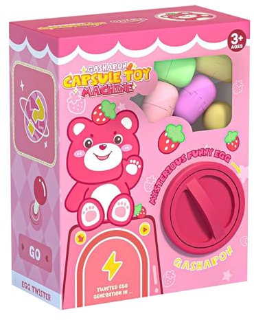 Gashapon Machine Toy - Mini Toys Destivante Con Giocattoli E Snack Lussuosi, Distributore Di Caramelle Interattive | Macchina Per Giochio Suppre Saggiore Per Bassi, Ragazzi E Girli, Idea