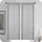 GIRASOLE HOME® Coppia Tende Filtranti in Simil Lino Tenda per Cucina e Interni 2 Pannelli con Tasca (Grigio, 60x235cm)