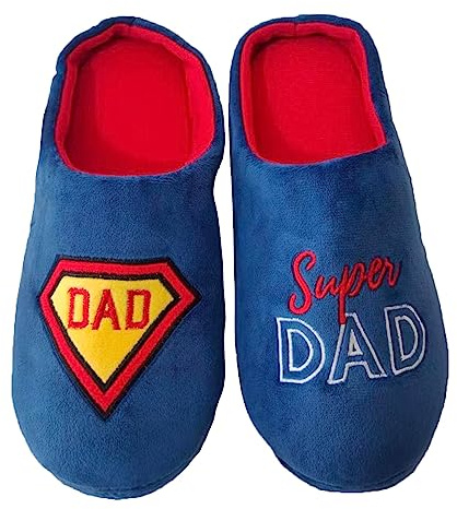 Keanu Mens Top Dad Mule Slippers - Novelty Fathers Day Dad Gift - UK Sizes 7-8, 9-10 & 11-12