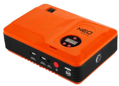 NEO Tools Starthilfegerät tragbares Booster Auto Starthilfe Starthilfe Powerbank 14 000 mAh Tragbarer Motorrad Auto Starthilfe Autobatterie starthilfe