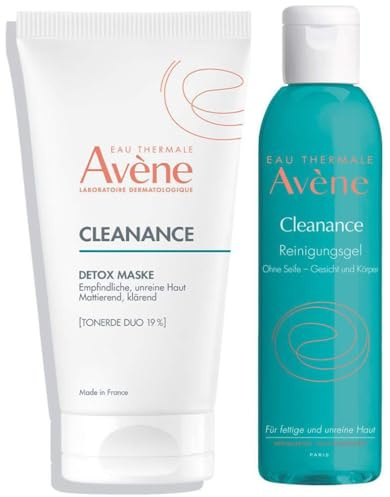 Avene Cleanance Detox Maske 50 ml + gratis Reinigungsgel 100 ml