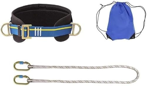 Kit Imbracatura di Sicurezza Anticaduta - Sistema di Ritenzione - Kit di Trattenuta per Sicurezza sul Lavoro e Arrampicata - Imbracatura Arrampicata - Kit Ferrata (Modello Expert)