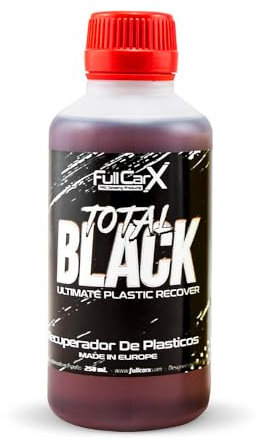 FULLCARX Total Black 250ml Super Reifenglanz Kunstoffpflege Auto, Schwarz Gummipflege Kunstoff Auffrischer Reifenpflege, Schützt Regeneriert Reifen Glanz, Reinigung Detailing Professionelles Produkt