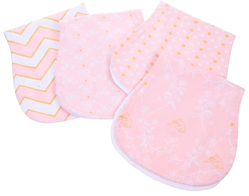 CIMAXIC Paños De Algodón para Eructar 4 Toallas Infantiles para Niños Pequeños para Adecuado
