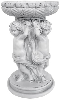 Vasi per piante, statua di angelo, contenitore in resina per decorazione da giardino, balcone, resistente alle intemperie, stile vintage, con scultura dettagliata, supporto per fiori da esterno o