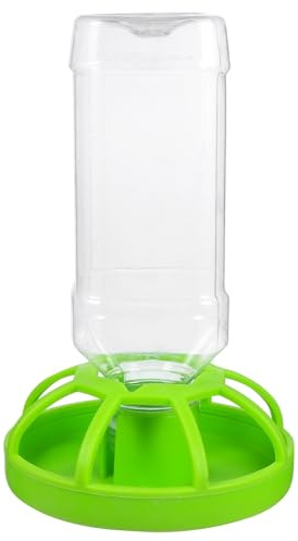Healifty Ciotola in Plastica Verde Dispenser di Acqua Automatico per Rettili e Tartarughe Sicura Senza Odore Facile da Installare, per Uso Interno ed Esterno