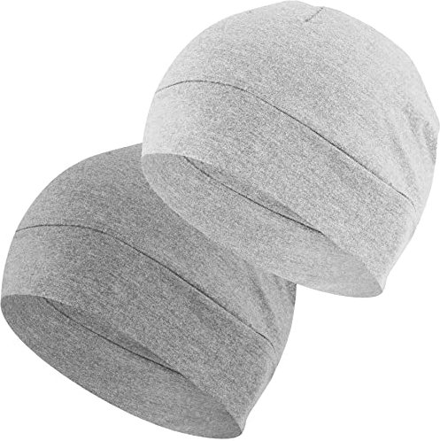 EINSKEY Bonnet de Nuit Homme Femme, 100% Coton Léger Fin Skull Cap pour Sport, Chimio, Cancer, Sommeil, Casque Moto
